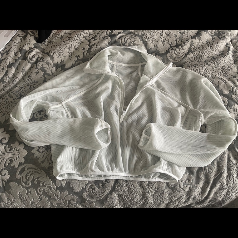 Lululemon Crop Quarter Zip Mesh jacket